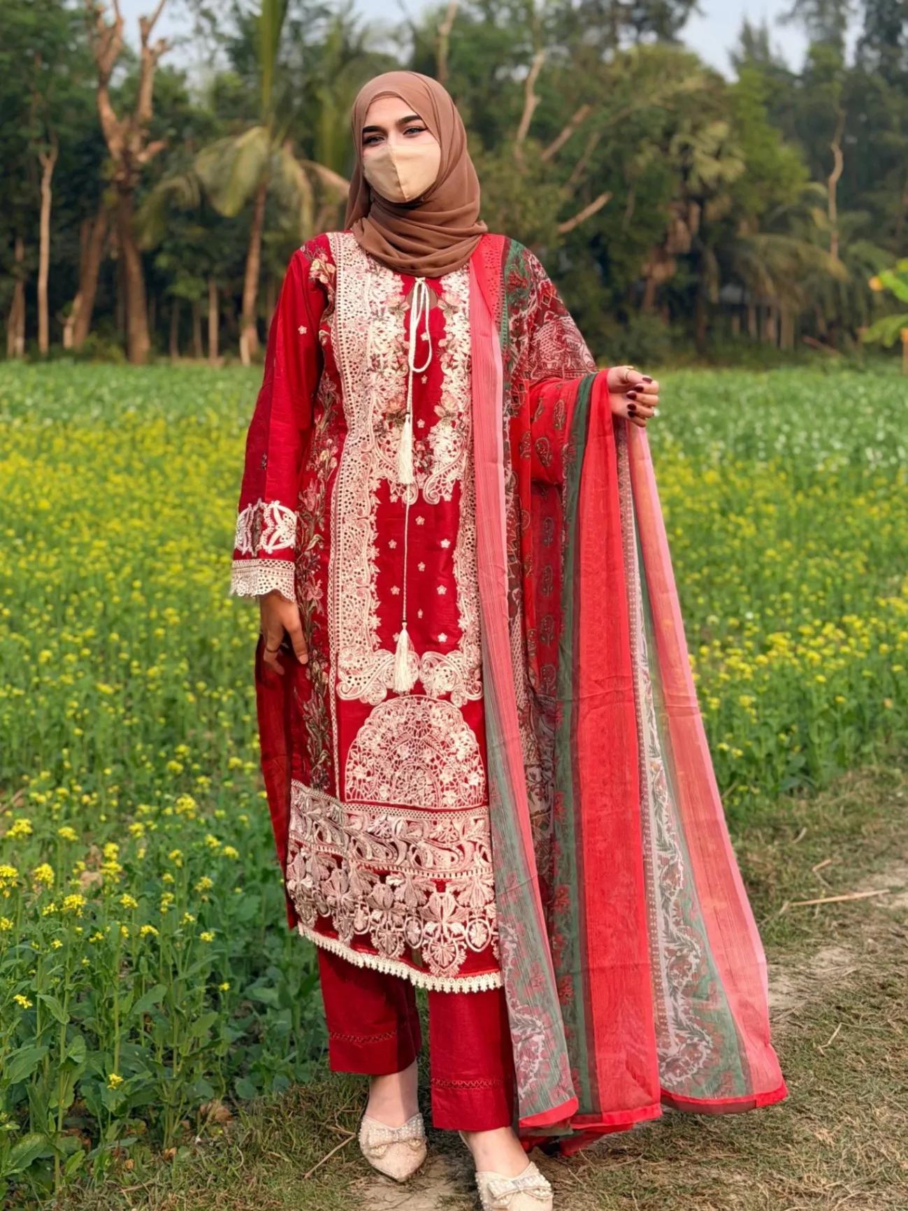 Aghanoor Inspired Three Piece