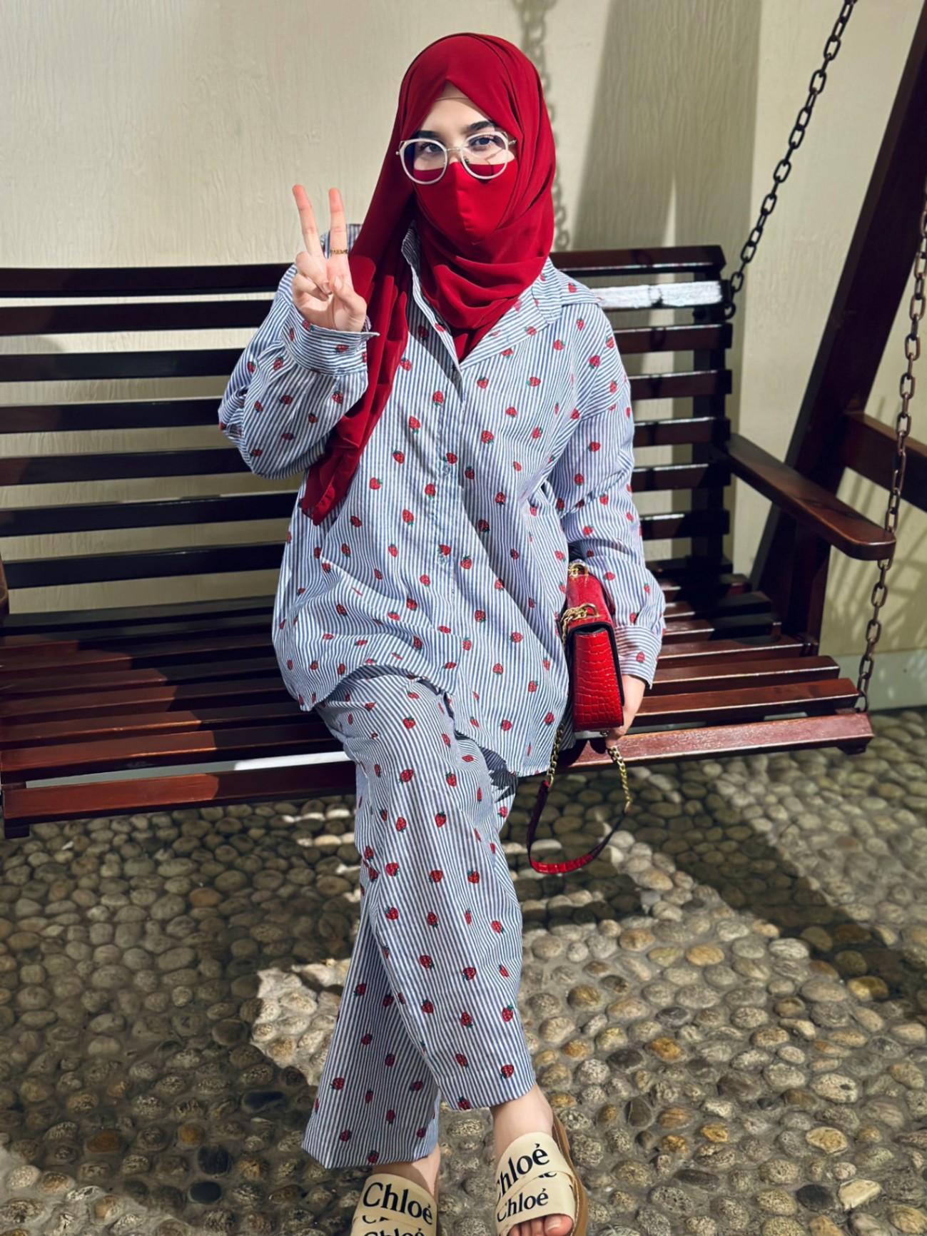 Cotton Stripe Two Piece Set