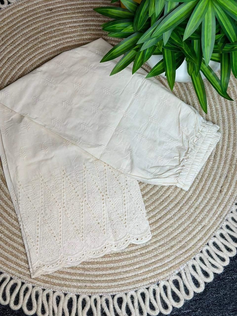 Premium Chikankari Plazo Cutting Payjama